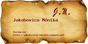 Jakobovics Mónika névjegykártya